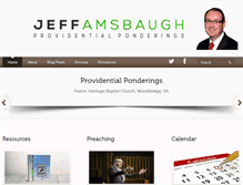Tablet Screenshot of jeffamsbaugh.com